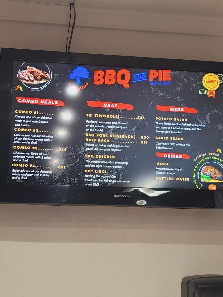 Our Family BBQ and Pies Menu image 3