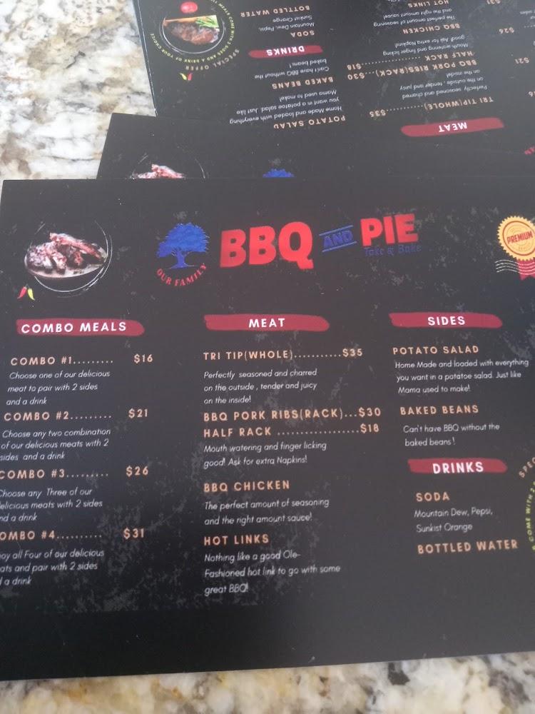 Our Family BBQ and Pies Menu image 4